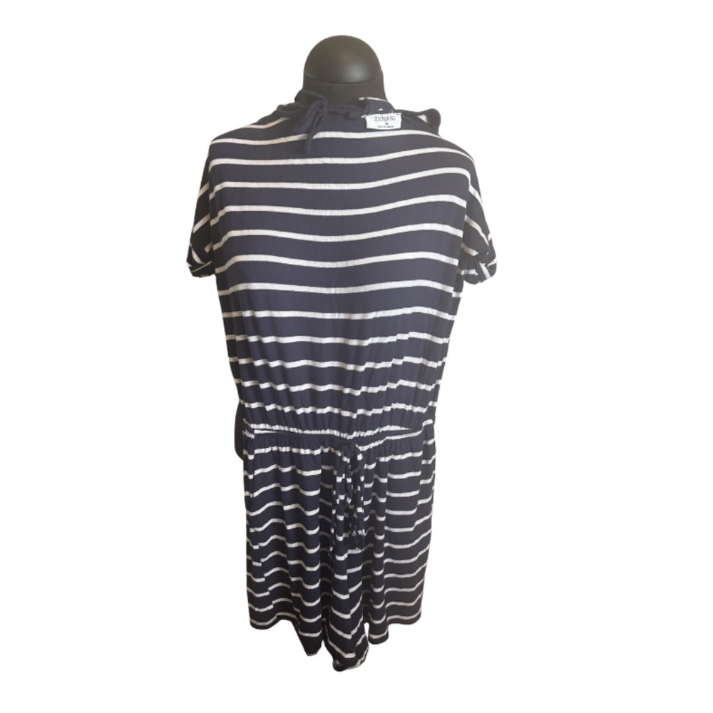Zenana Ultra Soft Striped T-Shirt Jumpsuit – Size M 🤍💙
